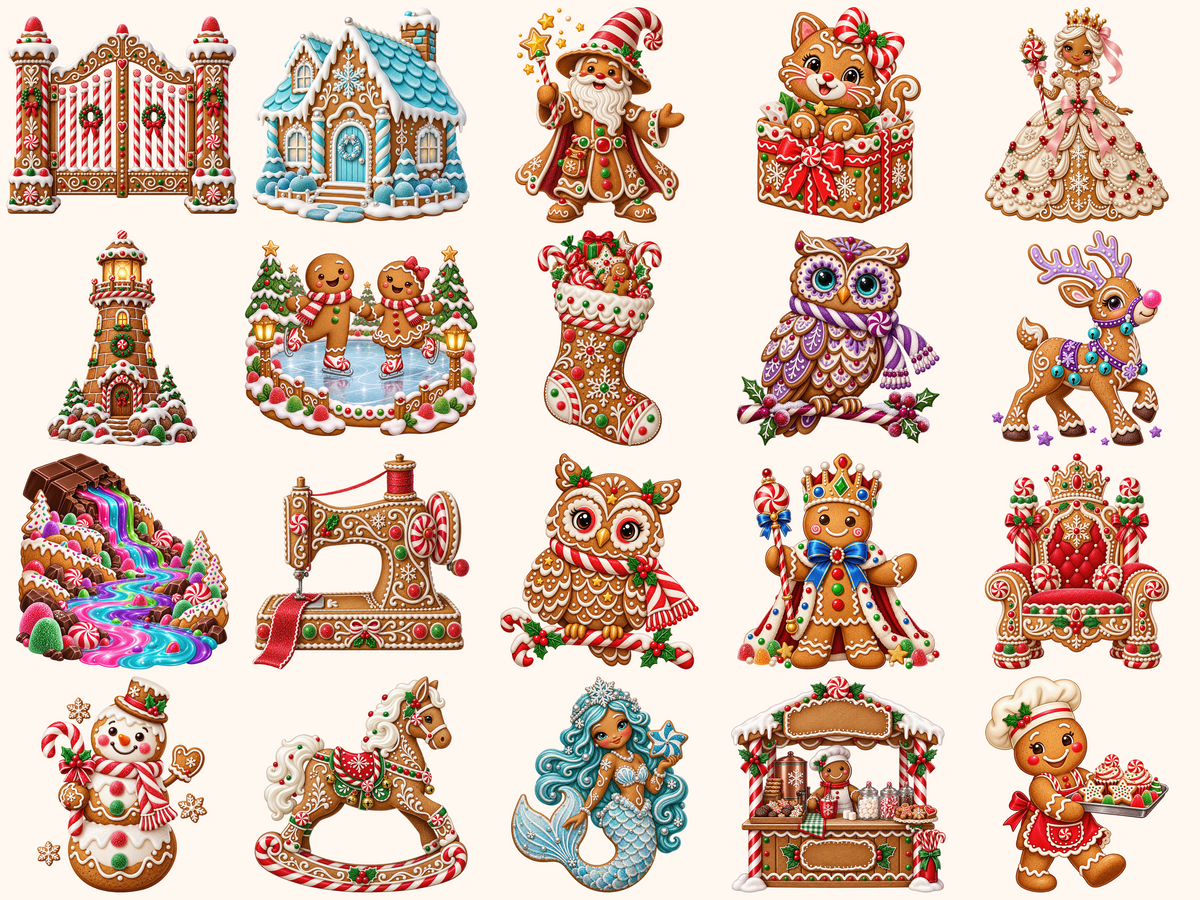 Gingerbread Christmas Clipart
