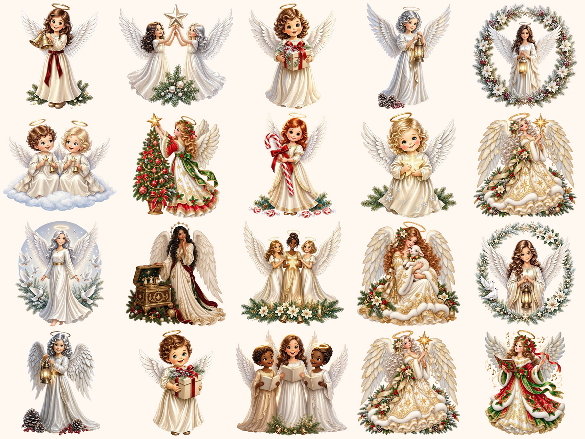 Christmas Angels Clipart