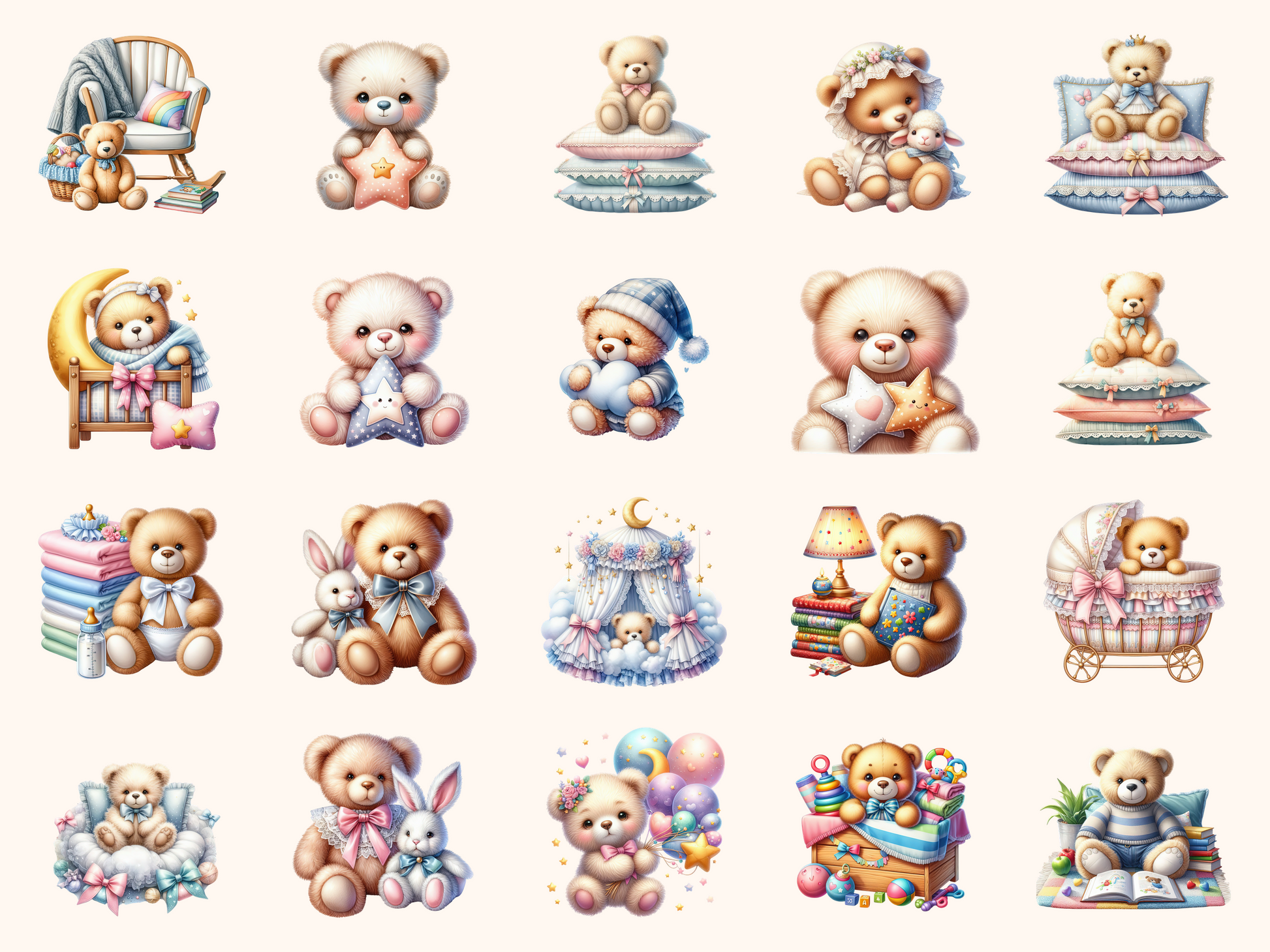 Teddy Bear Nursery Clipart