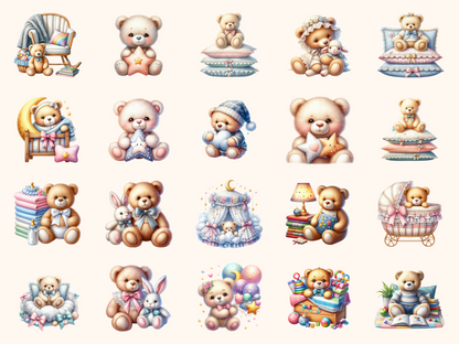 Teddy Bear Nursery Clipart