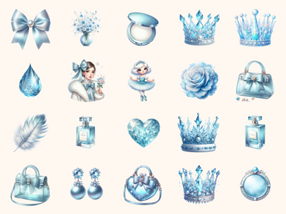 Glacier Aesthetic Clipart