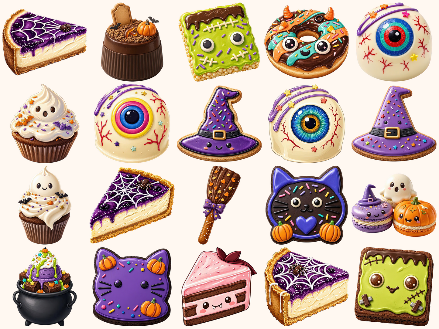 Halloween Desserts Clipart