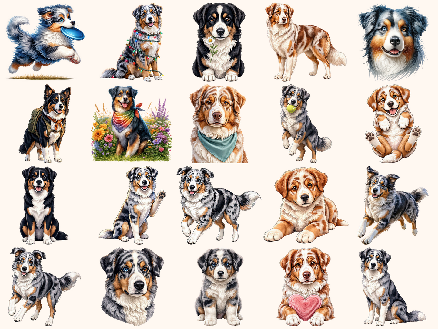 Australian Shepherd Clipart