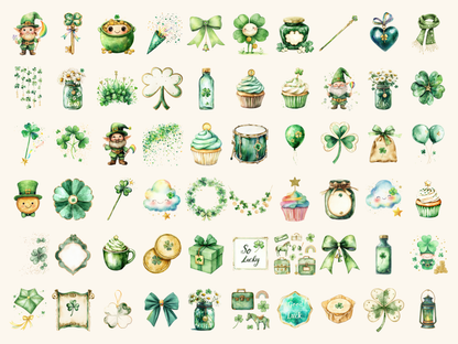 Irish Luck Watercolor Clipart