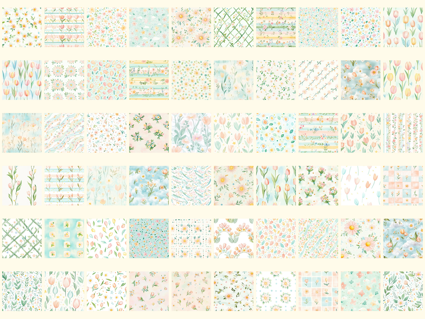 Spring Florals Digital Paper