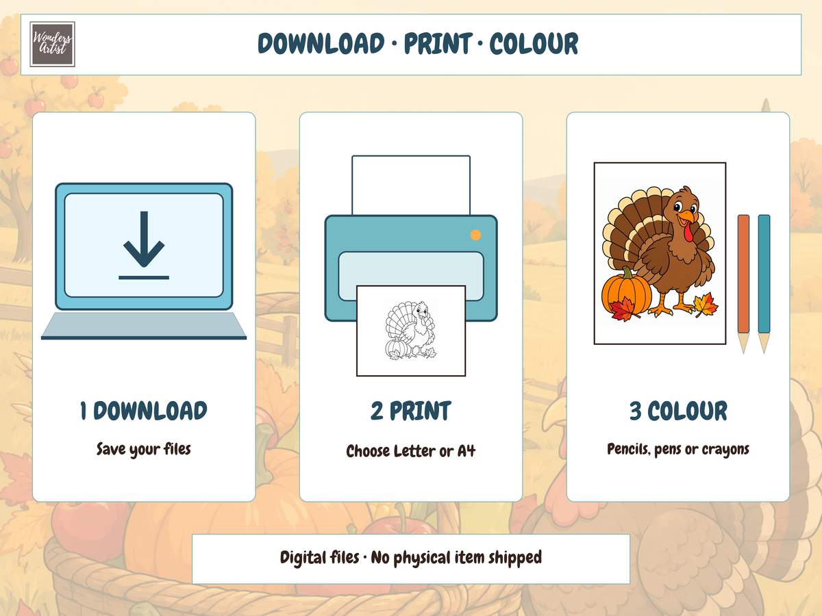 Thanksgiving Coloring Book — DIGITAL DOWNLOAD