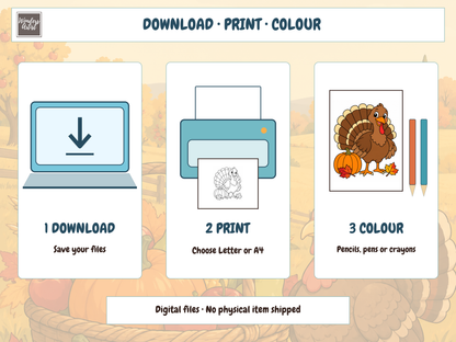 Thanksgiving Coloring Book — DIGITAL DOWNLOAD