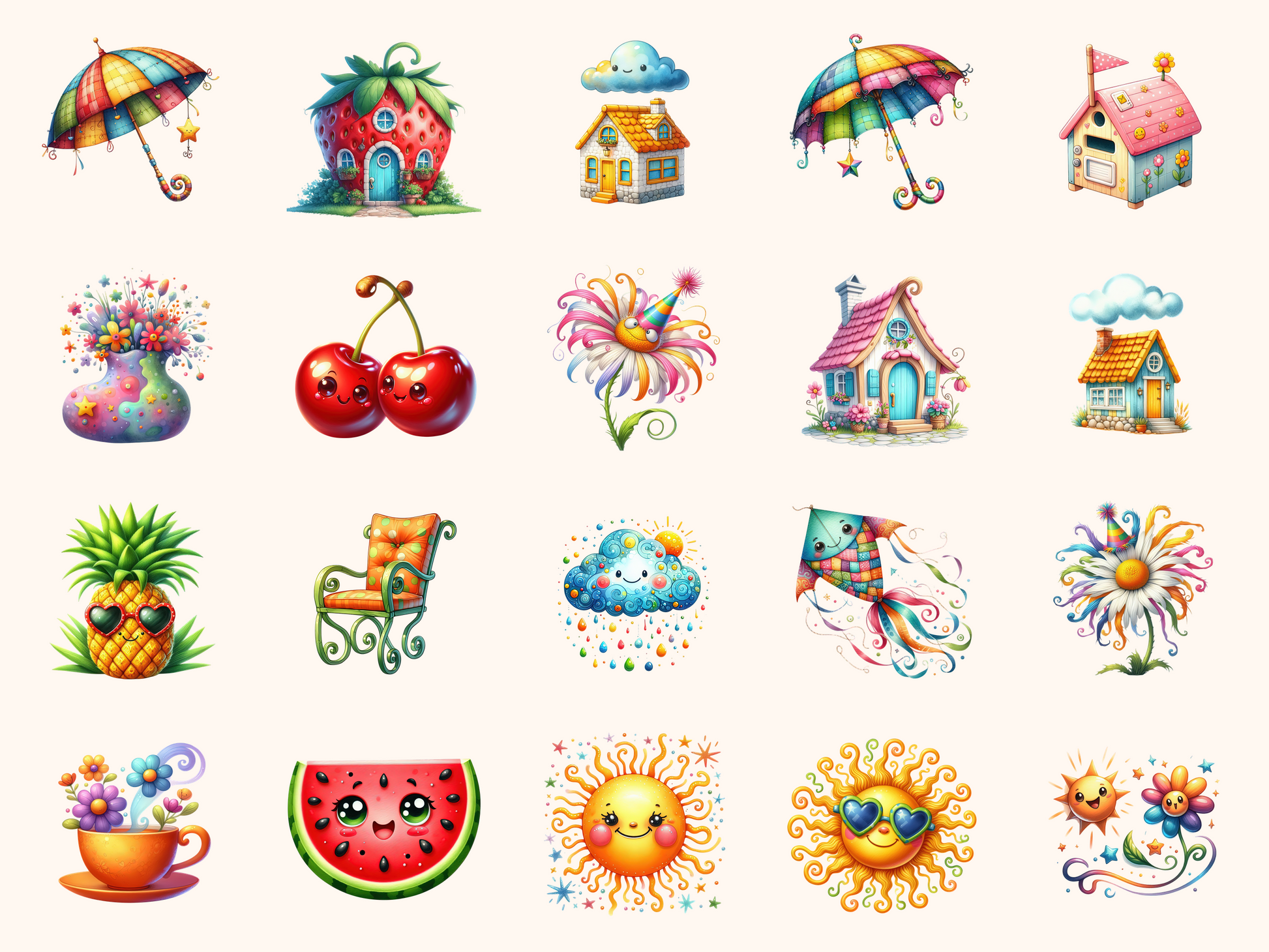 Whimsy Summer Clipart