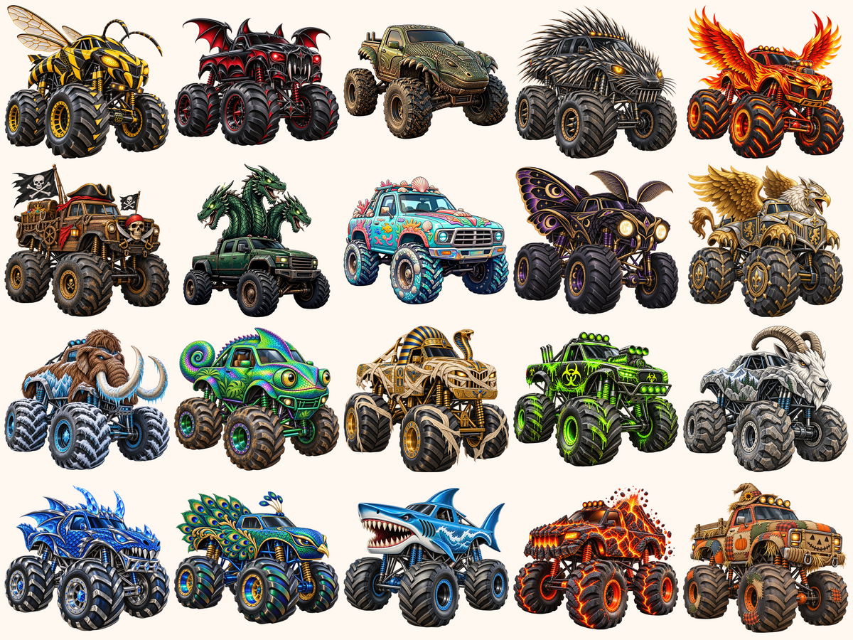 Monster Trucks Clipart
