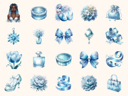 Glacier Aesthetic Clipart