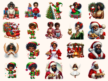 African American Christmas Clipart