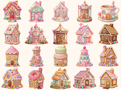 Candy Houses Clipart