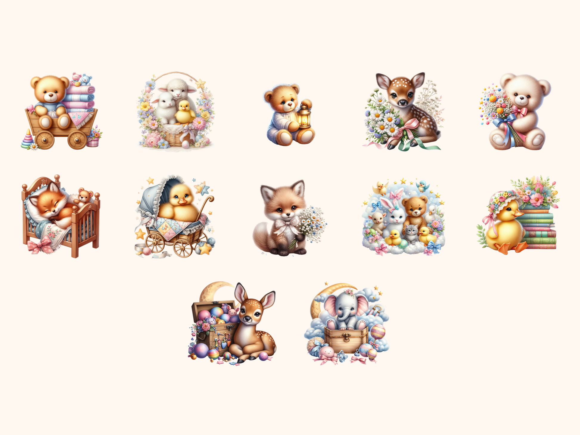 Nursery Animals Clipart