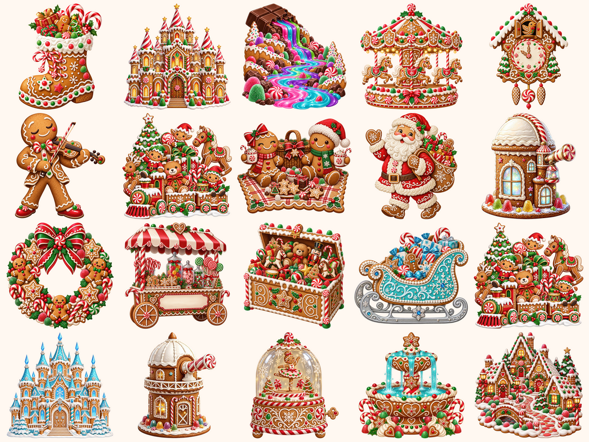 Gingerbread Christmas Clipart