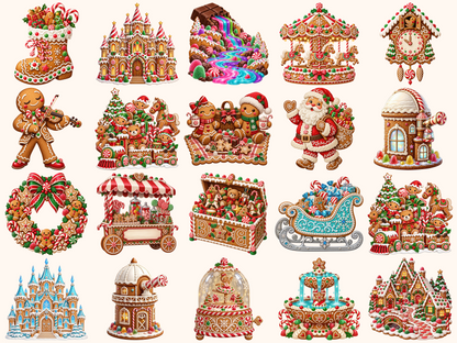 Gingerbread Christmas Clipart
