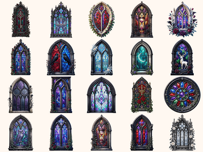 Gothic Windows Clipart