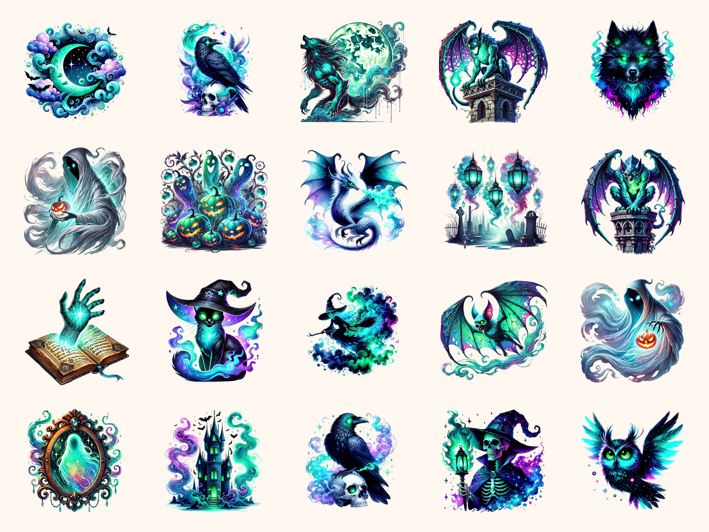 Spectral Halloween Clipart
