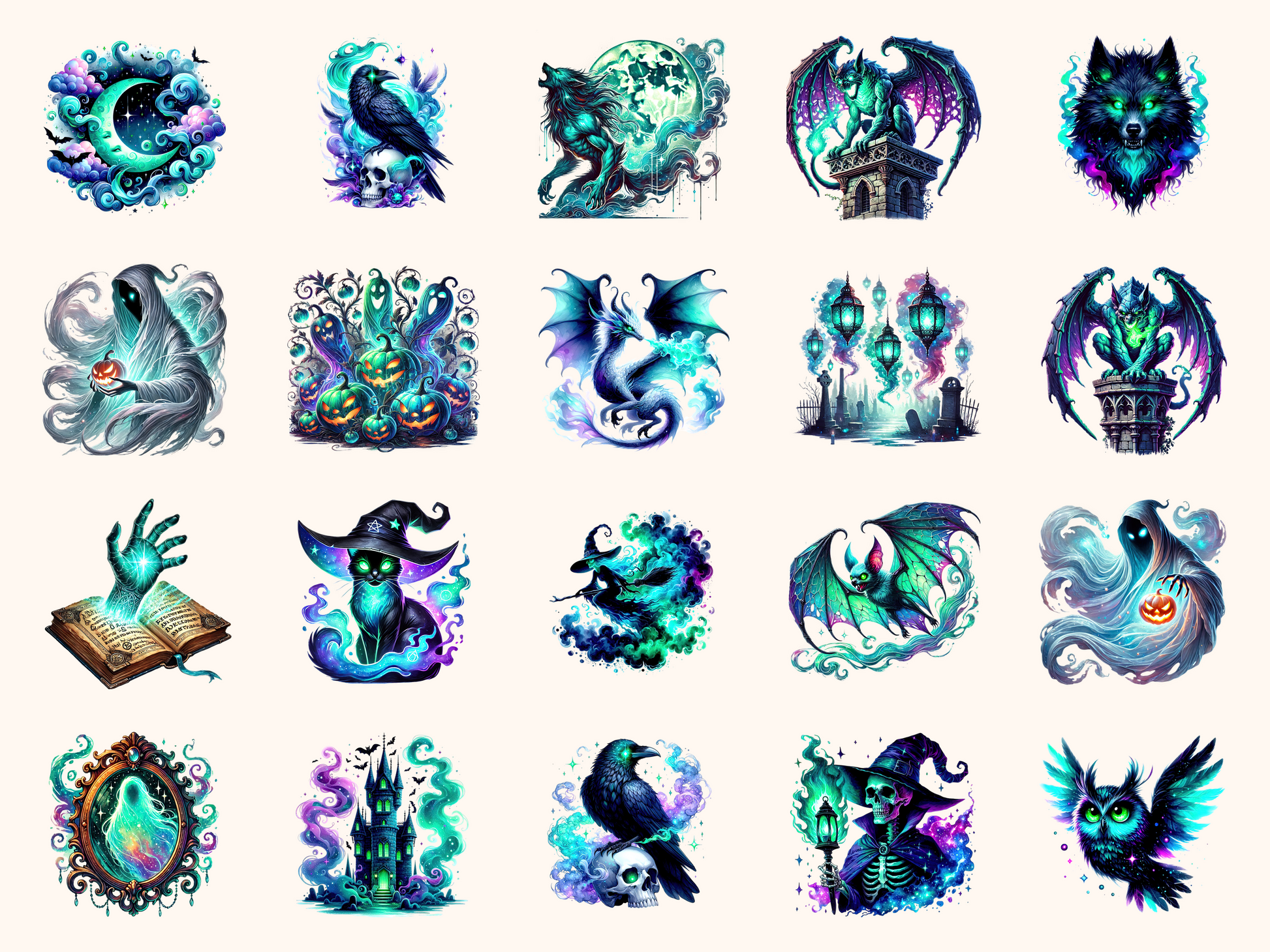 Spectral Halloween Clipart