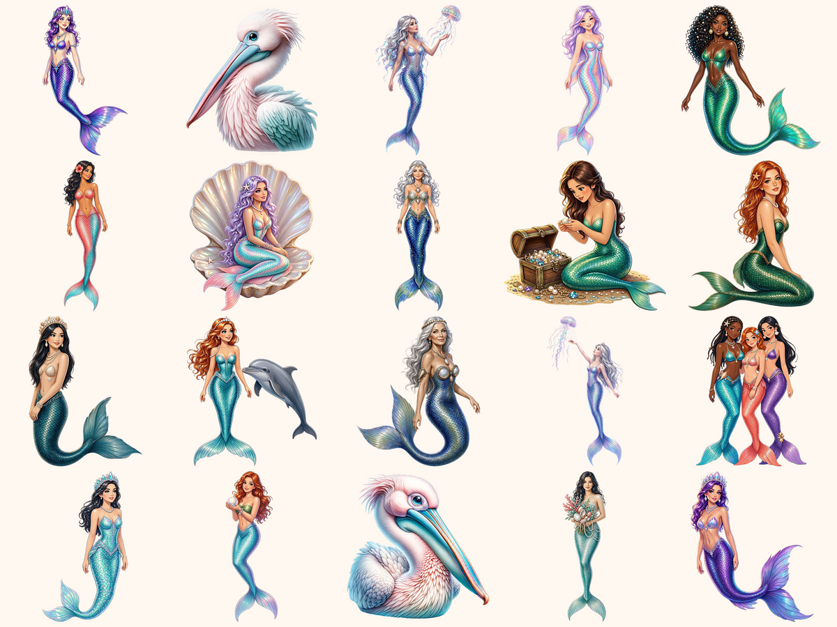 Mermaids Clipart