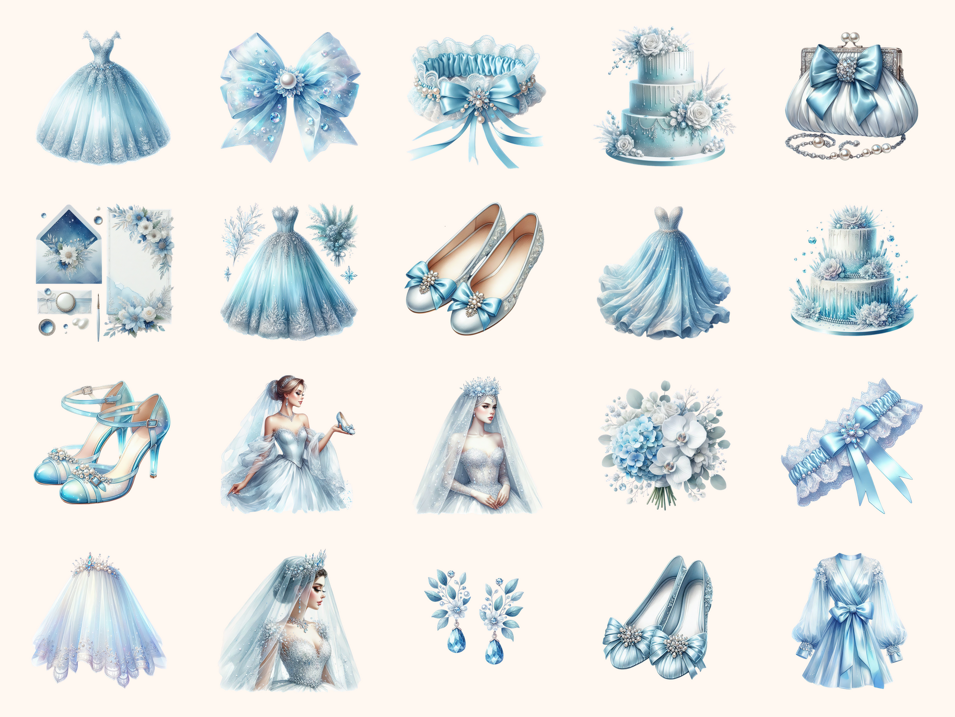 Icy Bridal Clipart