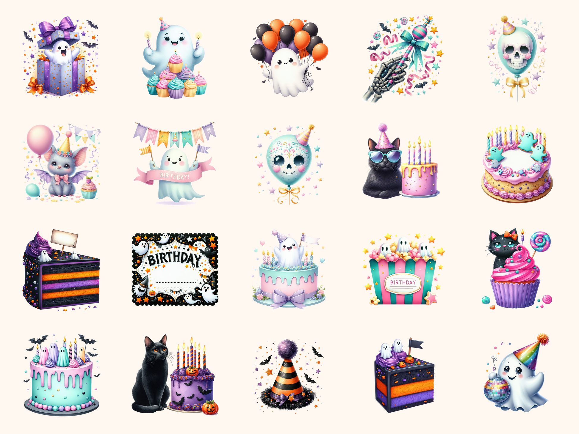 Spooky Birthday Clipart