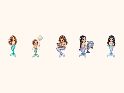 Little Mermaids Clipart