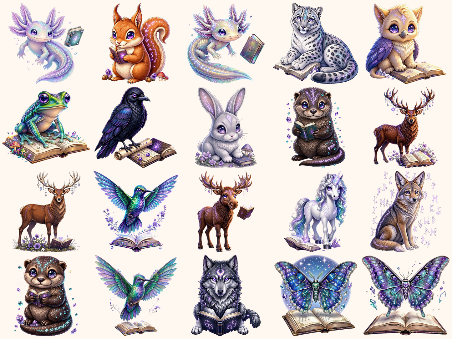 Runic Animals Clipart