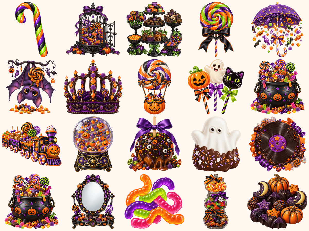 Halloween Candies Clipart