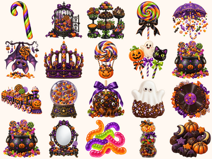 Halloween Candies Clipart