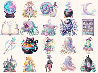 Pastel Halloween Clipart
