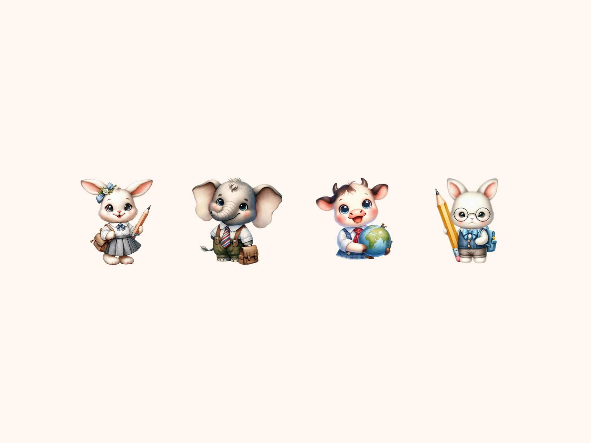 School Animals Clipart