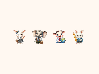 School Animals Clipart