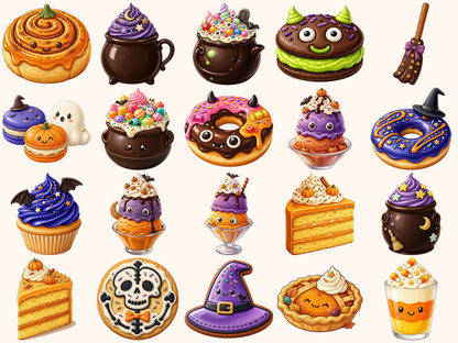 Halloween Desserts Clipart
