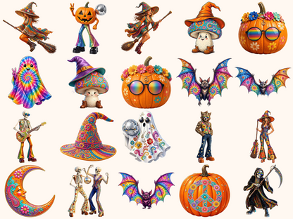 Groovy Halloween Clipart