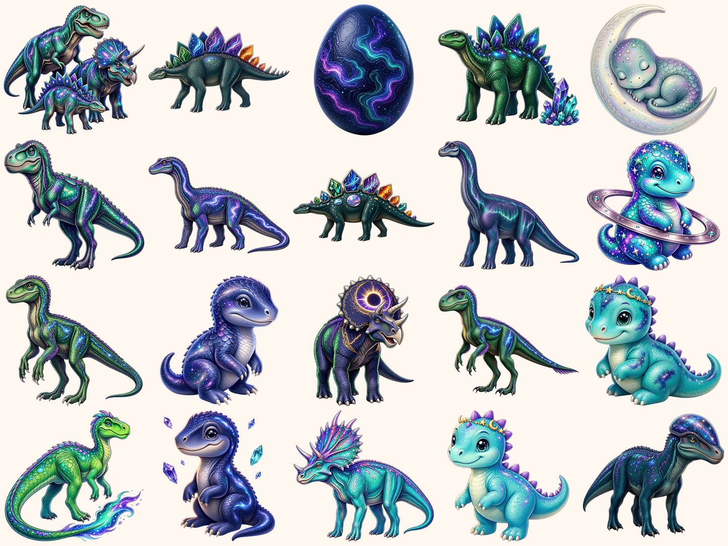 Cosmic Dinosaurs Clipart