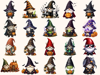 Halloween Gnomes Clipart