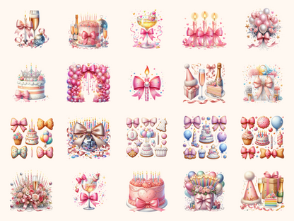 Birthday Girl Bow Clipart