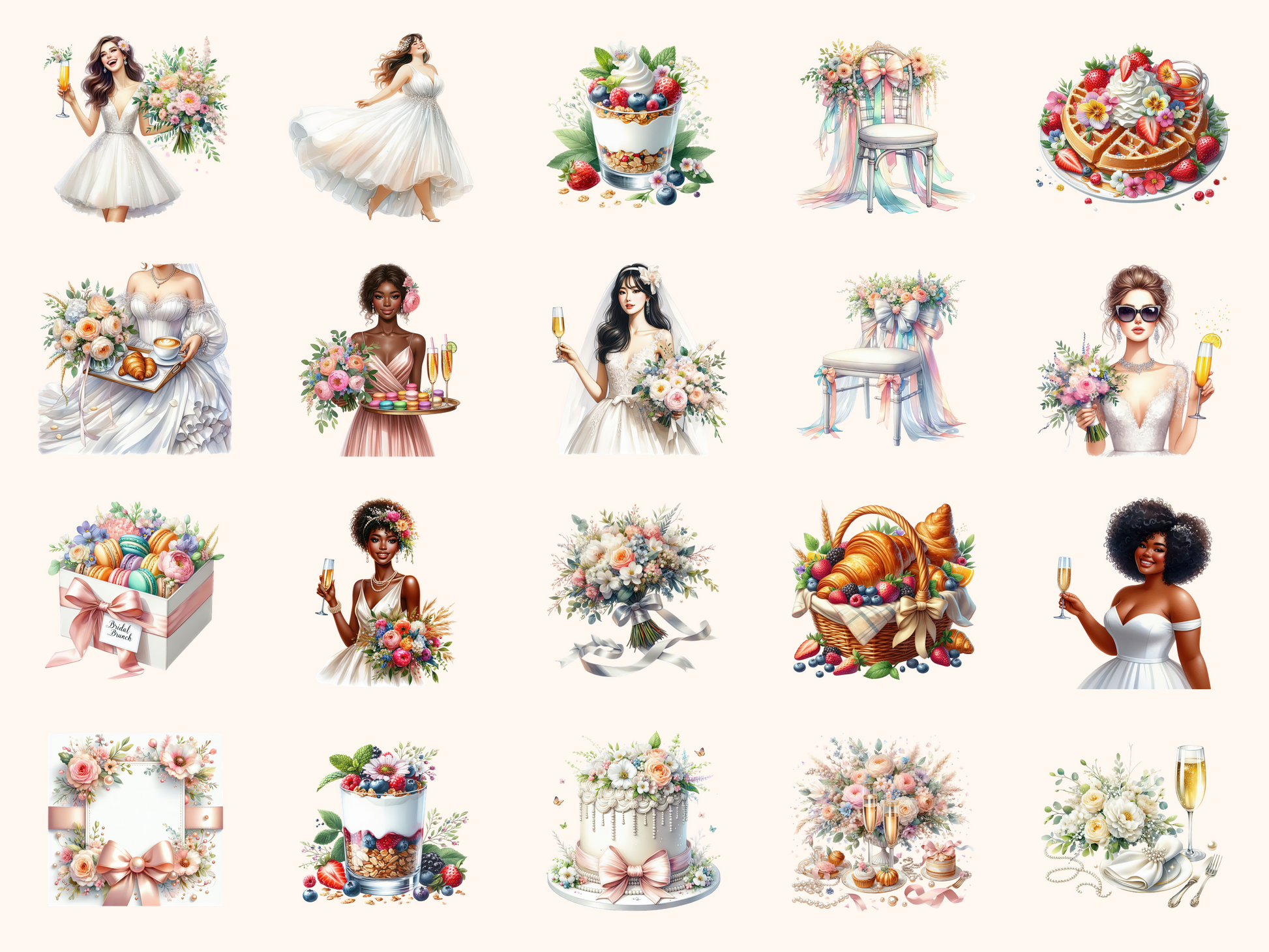 Bridal Brunch Clipart