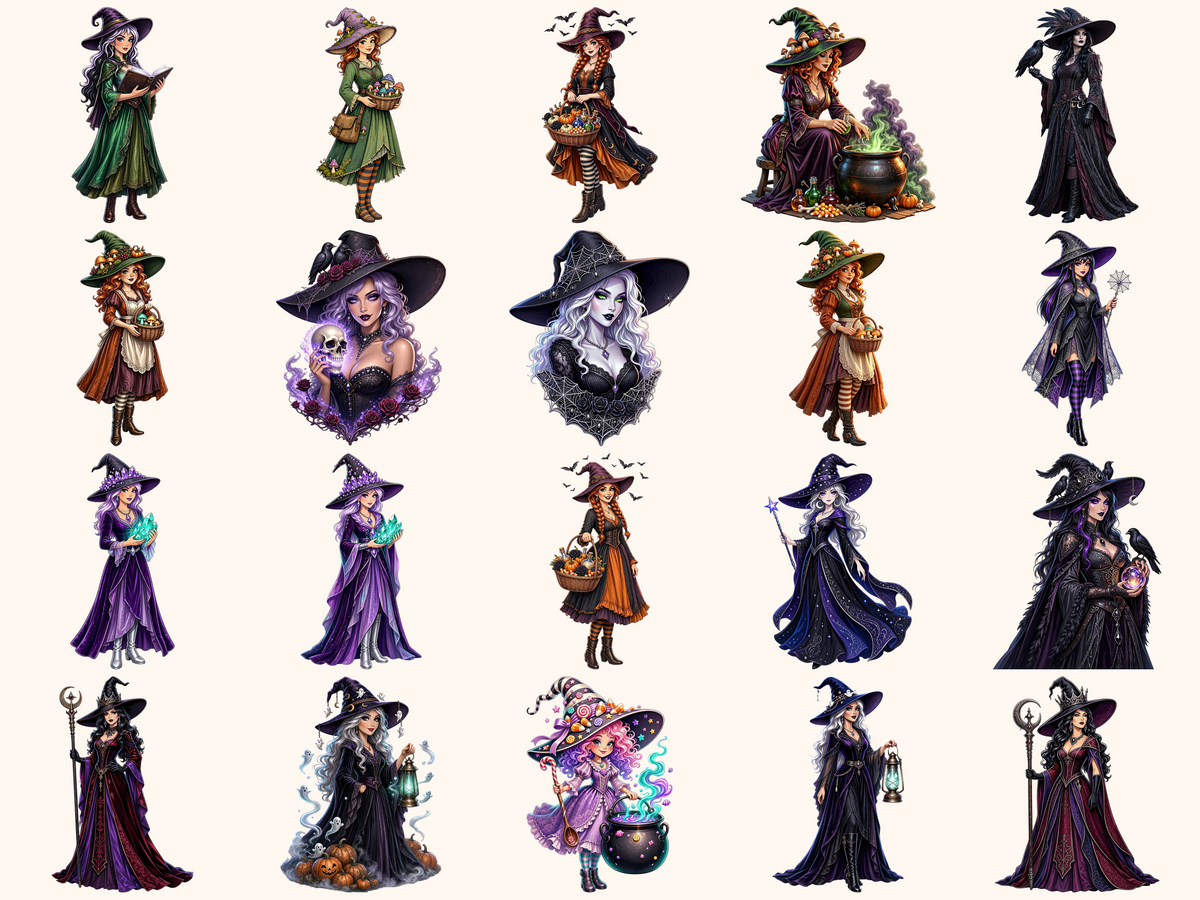 Halloween Witches Clipart