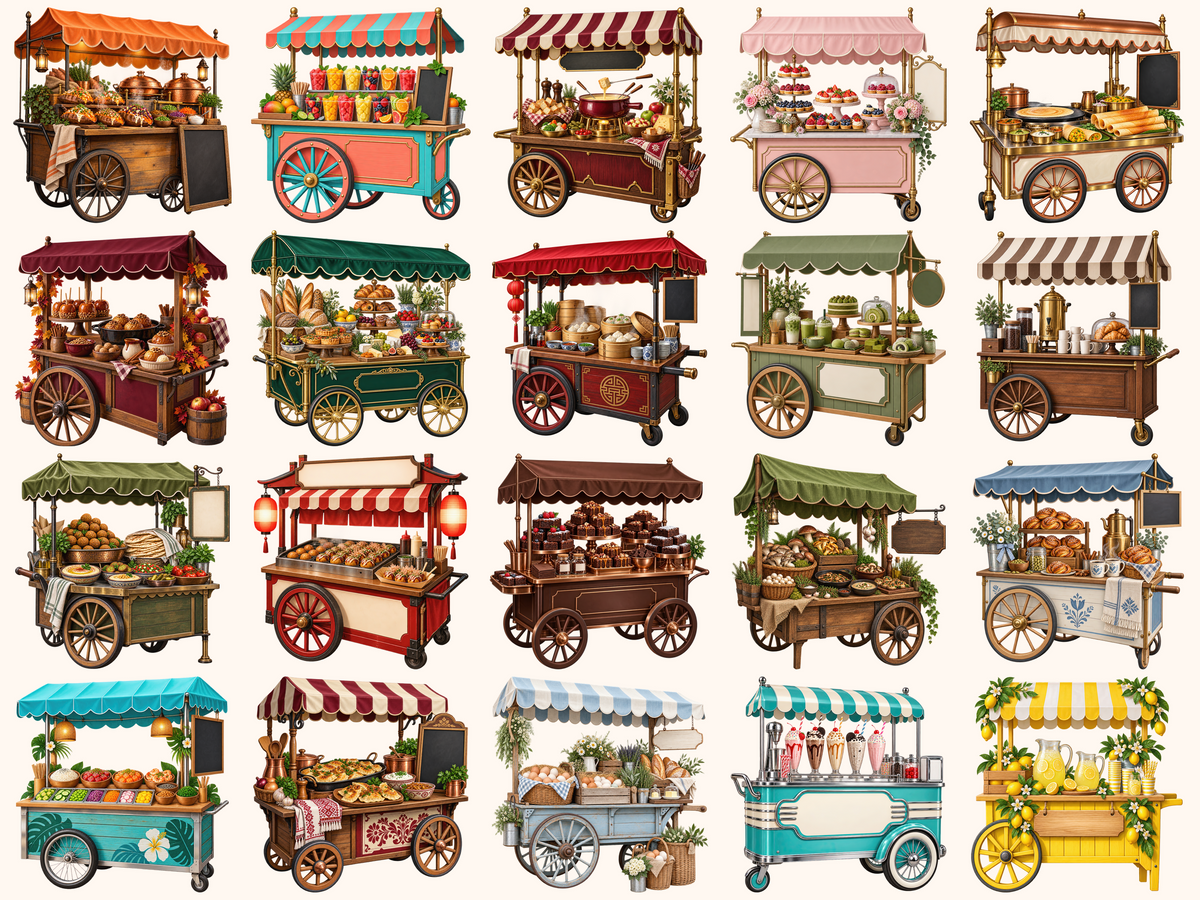 Food Carts Clipart