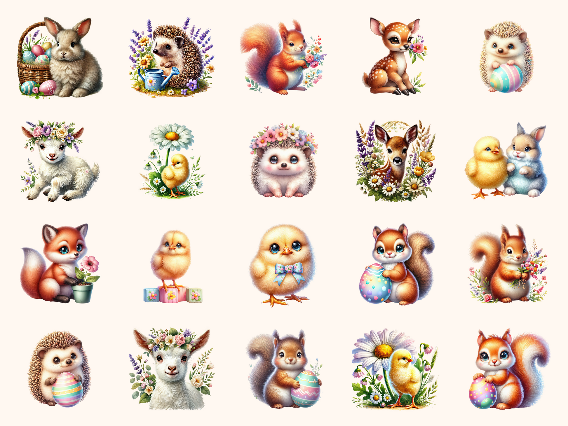 Spring Baby Animals Clipart