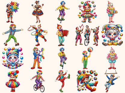 Clowns Clipart