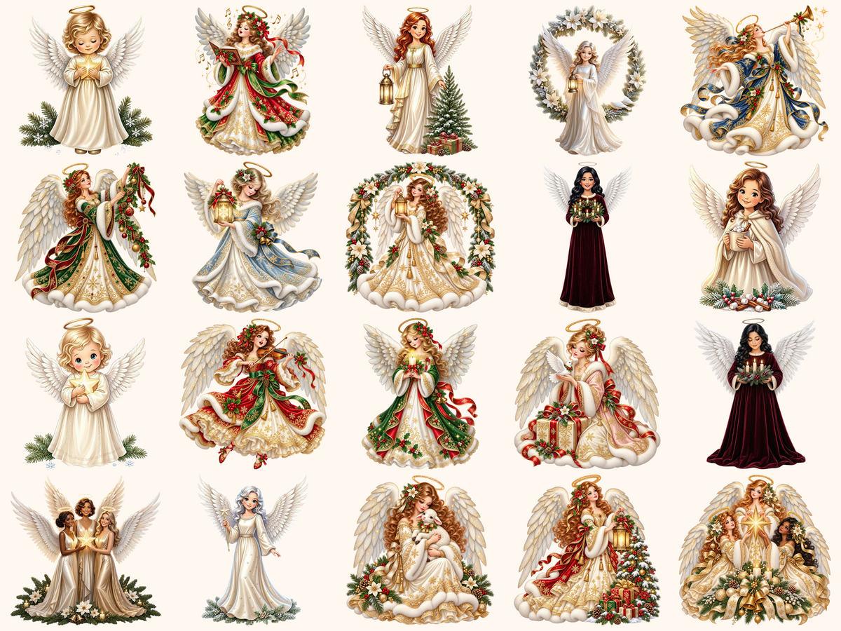 Christmas Angels Clipart