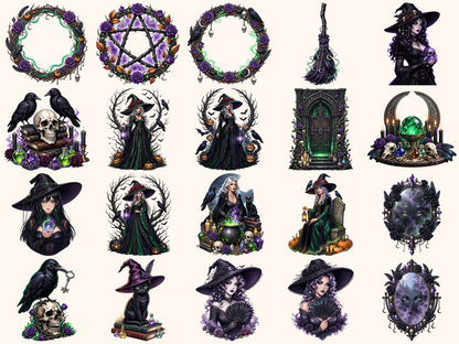 Gothic Witchcraft Clipart