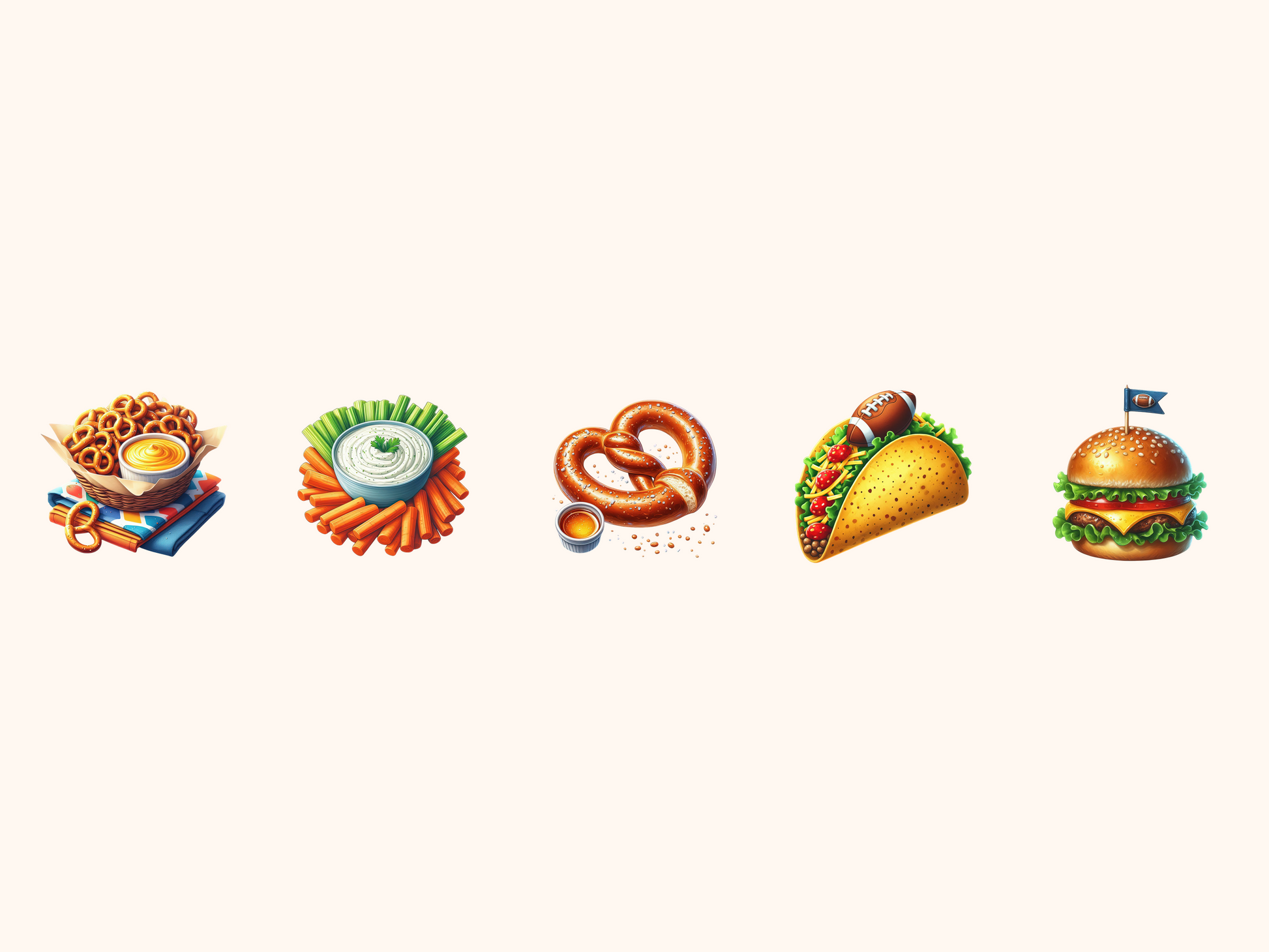 Game Day Snacks Clipart