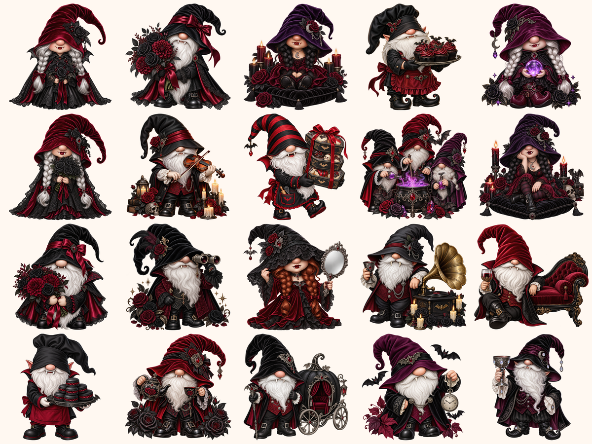 Vampire Gnomes Clipart — listing preview 6