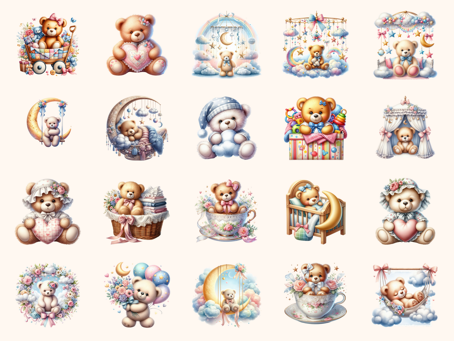 Teddy Bear Nursery Clipart