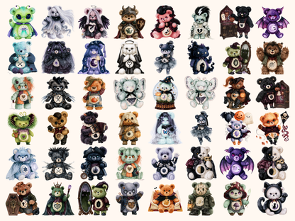 Scare Bears Watercolor Clipart — listing preview 6