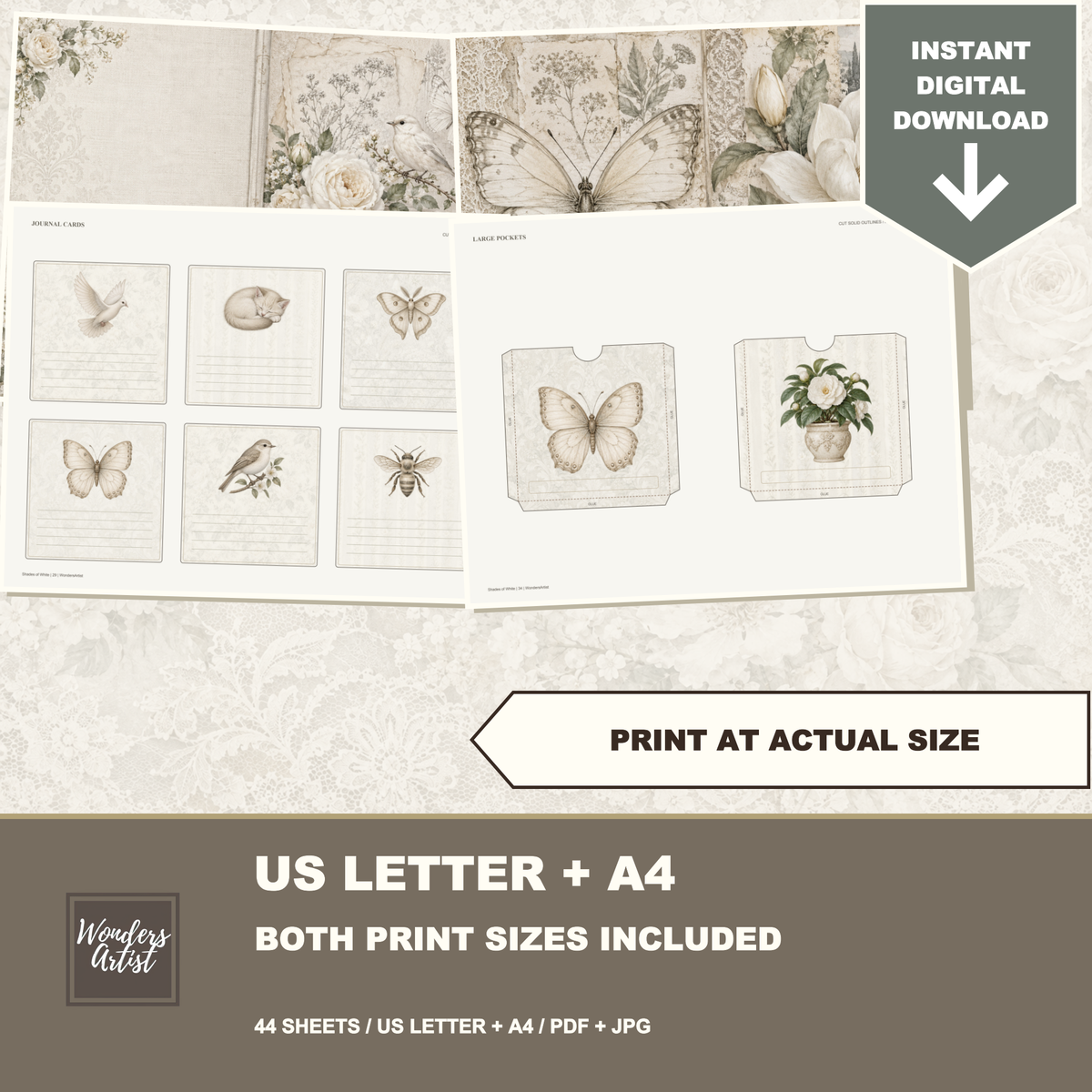 Shades of White Journal Kit — listing image 7