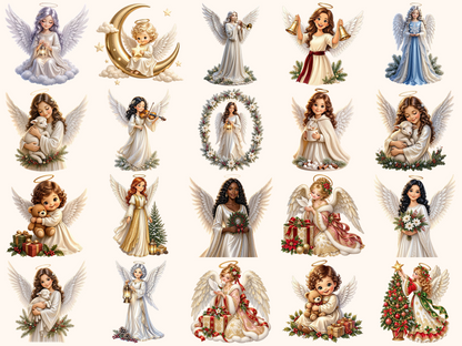 Christmas Angels Clipart